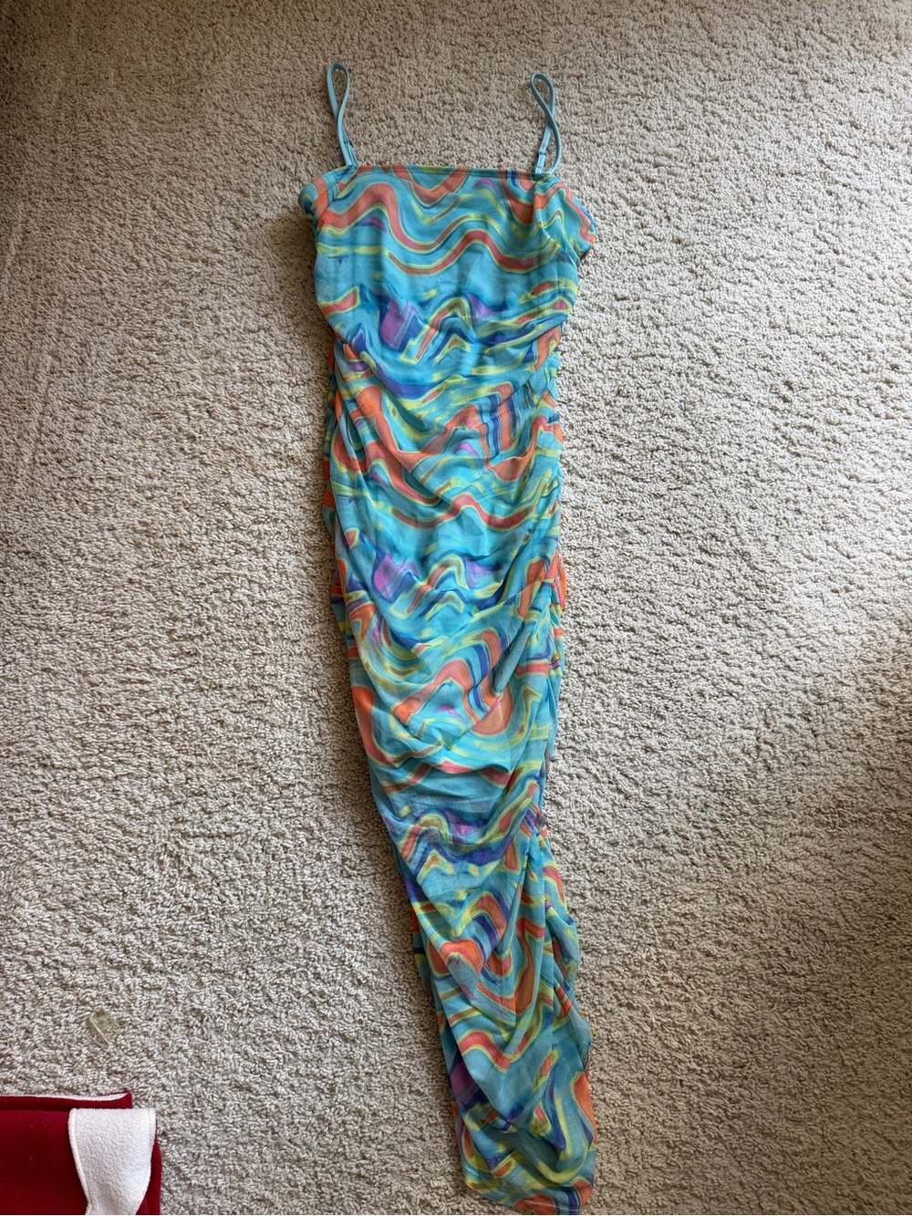 wild fable Spaghetti-Strap One-Piece in Turquoise, Orange, Purple